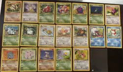 1st Edition Jungle Set Common/Uncommon Pokemon Lot 20+ cards - Image 1