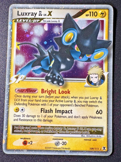 Luxray GL LV.X 109/111 Platinum Rising Rivals Pokemon Card Holo Foil Rare LP - Image 1