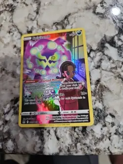 Pokemon cards purple green and yellow condition good it is a good card to have i - Image 1