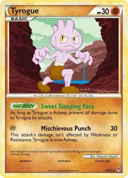 Tyrogue 36/95 Rare Call Of Legends Mint Pokemon Card - Image 1
