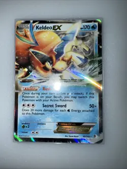 Keldeo EX 49/149 Boundaries Crossed Ultra Rare Holo Pokemon Card NM - Image 1