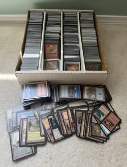 old vintage magic the gathering card collection 1990’s WITH Lands (100 Card Lot) - Image 1