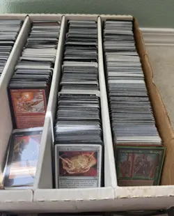 old vintage magic the gathering card collection 1990’s WITH Lands (100 Card Lot) - Image 2