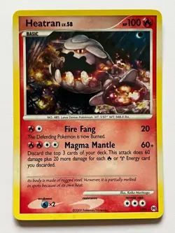 Heatran #3 Arceus Holo rare Pokemon Card 2009 NM - Image 1