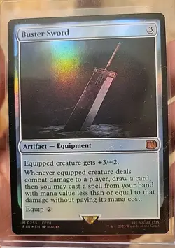 Magic The Gathering FINAL FANTASY Buster Sword 0255 FOIL MYTHIC RARE 🔥🔥 - Image 1