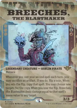 Breeches, the Blastmaker (Showcase) Outlaws of Thunder Junction Foil - NM #292 - Image 1