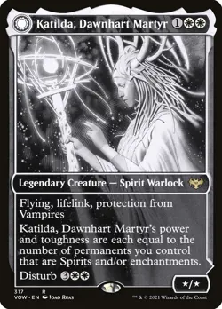 Katilda, Dawnhart Martyr Showcase Regular - Innistrad: Crimson Vow MTG-NM - Image 1
