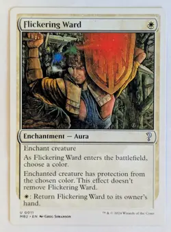 Flickering Ward (White Border) Mystery Booster 2 Regular, NM - MTG - Image 1