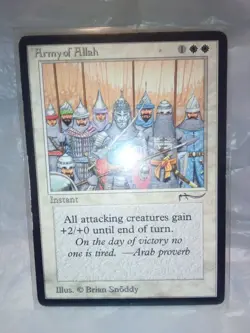 Magic the Gathering, Army of Allah, VINTAGE Arabian Knights set Excellent Shape! - Image 1