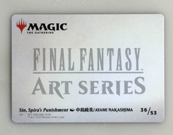 Gold Stamp Art Series SIN, SPIRA'S PUNISHMENT mtg Final Fantasy #36 - Image 2