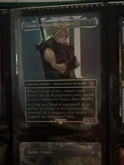 Cloud, Midgar Mercenary (Borderless) Final Fantasy Foil - Image 1