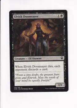 2020 MAGIC THE GATHERING MTG COMMANDER LEGENDS ELVISH DOOMSAYER (#2) (X) - Image 1