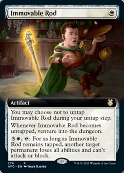 Extended Art IMMOVABLE ROD mtg NM-M Commander Fotgotten Realms 1 Rare - Image 1