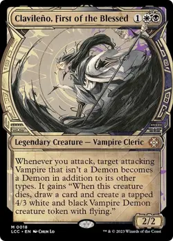 Showcase CLAVILENO, FIRST OF THE BLESSED mtg NM-M Commander Lost Caverns Mythic - Image 1