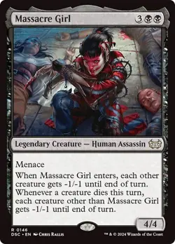MASSACRE GIRL mtg NM-M Commander Duskmourn 1 Rare - Image 1