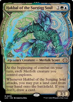 Showcase HAKBAL OF THE SURGING SOUL mtg NM-M Commander Lost Cavern Ixalan Mythic - Image 1