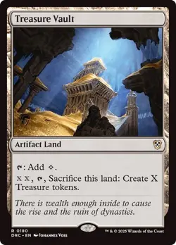 TREASURE VAULT mtg NM-M Commander Aetherdrift 1 Rare - Image 1