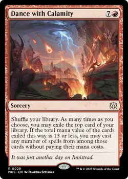 DANCE WITH CALAMITY mtg NM-M Commander March of The Machine 1 Rare - Image 1