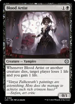 BLOOD ARTIST x1 mtg NM-M Commander Lost Caverns of Ixalan 1 Unc - Image 1