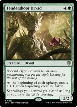 TENDERSHOOT DRYAD x1 mtg NM-M Commander Bloomburrow 1 Rare - Image 1