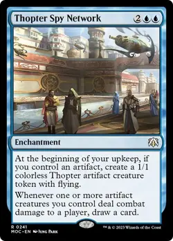 THOPTER SPY NETWORK x4 mtg NM-M Commander March of The Machine 4 Rare - Image 1