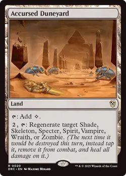 ACCURSED DUNEYARD mtg NM-M Commander Aetherdrift 1 Rare - Image 1