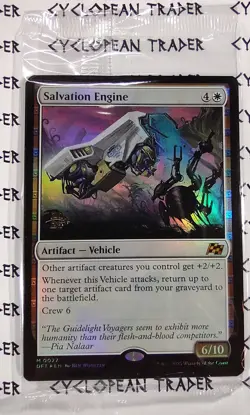 FOIL Prerelease SALVATION ENGINE mtg SEALED Aetherdrift Mythic Stamped PROMO - Image 1