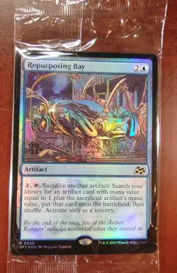 FOIL Prerelease REPURPOSING BAY mtg SEALED Aetherdrift Rare PROMO - Image 1