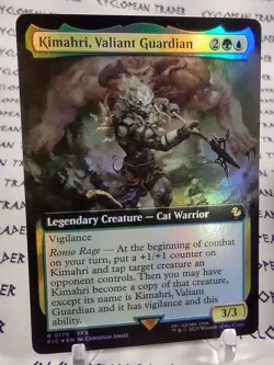 FOIL Extended Art KIMAHRI, VALIANT GUARDIAN mtg NM Final Fantasy Commander Rare - Image 1