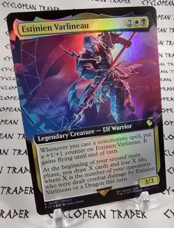 FOIL Extended Art ESTINIEN VARLINEAU mtg NM Final Fantasy Commander 1 Rare - Image 1