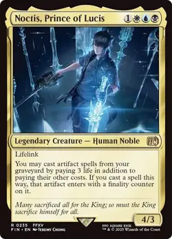 FOIL NOCTIS, PRINCE OF LUCIS mtg NM Final Fantasy 1 Rare - Image 1