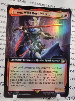 FOIL Extended Art FIRION, WILD ROSE WARRIOR mtg NM Final Fantasy 1 Rare - Image 1