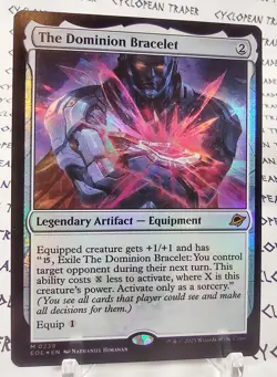 FOIL THE DOMINION BRACELET mtg NM Edge of Eternities 1 Mythic (#01) - Image 1