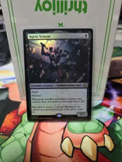 Near Mint, English - 1 x MTG Agent Venom - Foil Marvel's Spider-Man - Image 1