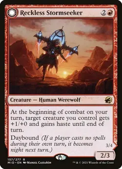 Reckless Stormseeker Regular - Innistrad: Midnight Hunt MTG-NM - Image 1