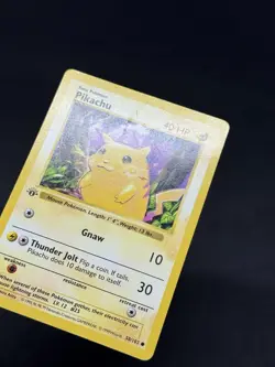 Pokemon Pikachu 058/102 Base Set Shadowless First Edition - Image 3