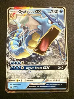 Pokemon TCG Gyarados GX SM212 Black Star Promo Holo Sun & Moon Promos - (NM+) - Image 1