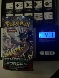 Heavy 22.57g Pokemon Sealed Temporal Forces Booster Pack - Image 1