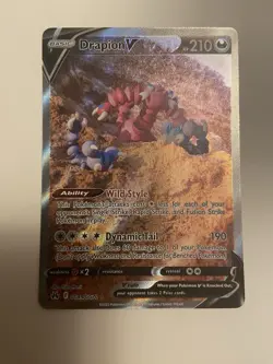 Pokemon TCG Drapion V GG49/GG70 Crown Zenith Galarian Gallery Holo NM/M - Image 1