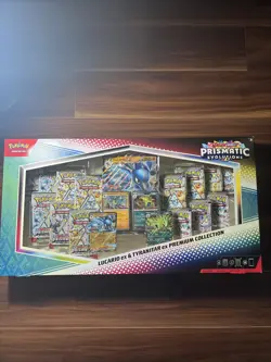 Lucario And Tyranitar Ex Pokemon TCG Prismatic EX Premium Collection Box Set - Image 1