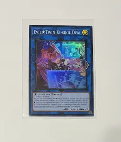2x Yu-Gi-Oh! Evil Twin Ki-Sikil Deal #ALIN-EN052 Super Rare 1st Edition (NM) - Image 2