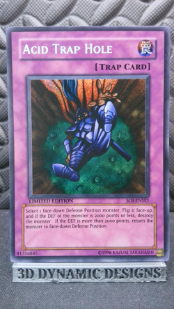 | Yugioh Acid Trap Hole SOI-ENSE1 Secret Rare Shadow Of Infinity LP 🔥 | - Image 1