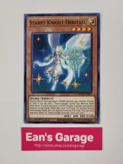 YuGiOh Starry Knight Orbitael 1st Edition BODE-EN027 Burst of Destiny Mint - Image 1