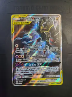 Pokemon TCG Garchomp & Giratina GX SM193 Black Star Promo Card LP - Image 1