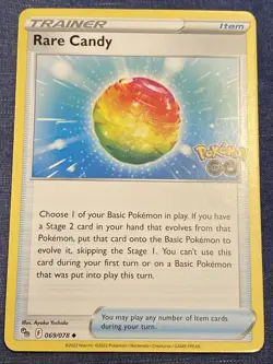 Rare Candy 069/078 Pokemon Go Trainer 2022 Trading Card - Image 1