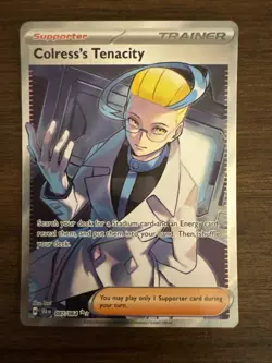 Pokemon Card Colress's Tenacity 87/64 Ultra Rare Shrouded Fable Near Mint - Image 1
