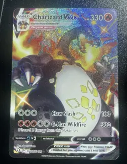 Pokemon TCG Charizard VMAX Holo Ultra Rare Card SV107/SV122 Shining Fates LP - Image 1