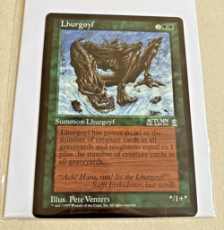 MTG Magic The Gathering - Lhurgoyf - Oversize 6x9 Arena Autumn Season Promo Card - Image 1