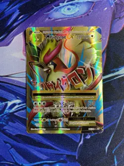 Pokemon TCG Mega-Pidgeot-EX Evolutions Holo Full Art Ultra Rare Card 105/108 - Image 1