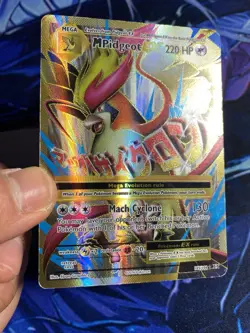 Pokemon TCG Mega-Pidgeot-EX Evolutions Holo Full Art Ultra Rare Card 105/108 - Image 3